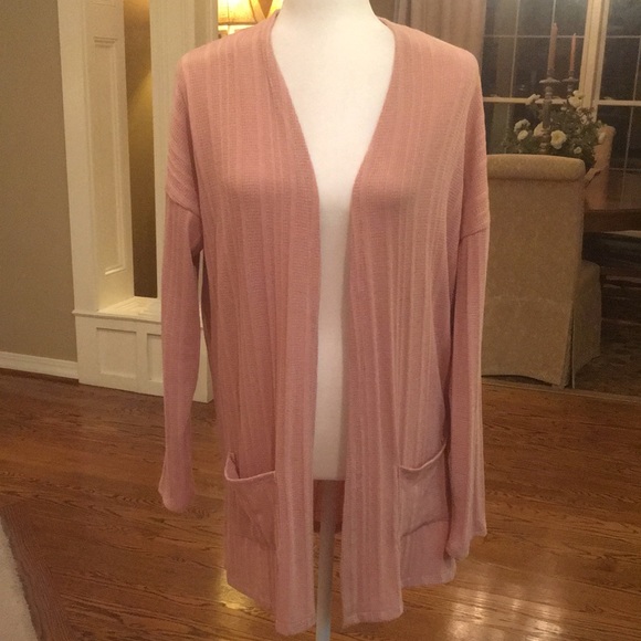 Staccato LS Lightweight Dusty Rose Cardigan - Picture 2 of 12
